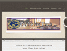 Tablet Screenshot of dufferinpark.com